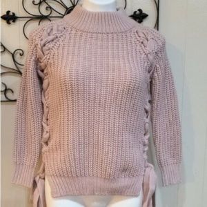 Sweet Rain Boutique Lace Up sides Sweater